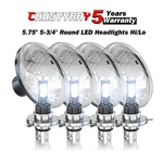 For Peterbilt Semi 349 359 Round 4PCS 5-3/4 5.75" Inch Led Headlights Hi/lo Beam. Fixed Price $119.99.
