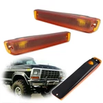 Amber Front Bumper Signal Lamps Housings 73-79 Ford F-150 Truck 78 Bronco. Fixed Price $34.99.