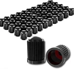 Ckauto 50 Pack Tire Valve Caps, Plastic Stem With Rubber Black. Fixed Price $10.99.