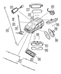 Genuine Mopar Reading Led Lamp 1QD421W1AB. Fixed Price $67.60.