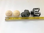 Two Vw Gear Shift Knobs Plus Parts, Unused, 1961-1967? Oem Coupler & Grommet. Fixed Price $100.00.
