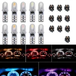 10PCS 12V T5 Led Car Bulbs With Twist Cap Base Dashboard 2721 37 .... Fixed Price $34.20.