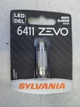 Sylvania Zevo White Balance 6000K License Dome Map Light Bulb 6411LEDBP. Fixed Price $11.95.