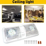 Universal Led Car Vehicle Interior Double Light Dome Roof Ceiling Lamp White 12V. Fixed Price $14.24.