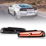 Vland Smoke Led Tail Lights Rear Brake Lamps For 2016-2018 Chevy Camaro Pair. Fixed Price $246.39.
