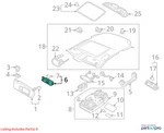 2014 Audi A6 Sun Visor Lamp / Vanity Mirror Light Used Oem 4E0947105C. Fixed Price $94.99.