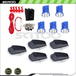 5X Smoke Cab Marker Light Lens T10-8-3020-SMD-BLUE Led Bulbs + Wiring Ford. Fixed Price $28.11.