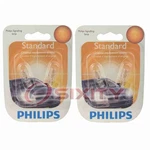 2 Pc Philips Front Side Marker Light Bulbs For Cadillac Deville Fleetwood Fm. Fixed Price $11.57.