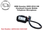 Oem Chevrolet Buick Gmc Oldsmobile Trucks Microphone Assembly 22943126. Fixed Price $14.99.