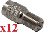 12PCS Double Seal Flow Inflate Through Valve Stem Tire Caps Car Truck Semi Rv. Fixed Price $16.31.
