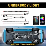 Auxito Rgb Led Strip Car Tube Underglow Underbody System Neon Light Kit. Fixed Price $32.99.