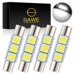 X Sawe White Led Sun Visor Vanity Mirror Lights Bulbs T6 6612F 6614F 6641 28MM. Fixed Price $8.95.