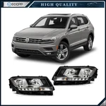 Headlights Assembly For 2018-2021 Volkswagen Tiguan Black Halogen. Fixed Price $205.99.