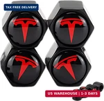 Tactilian Red Tire Valve Stem Caps For Tesla Model 3, S, X, Y Leakproof Alumin. Fixed Price $14.83.