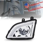 Left Led Fog Lights W/ Chrome Housing For Volvo Vnl Trucks 2018-2024 Bumper. Fixed Price $82.22.
