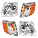 Headlights Lamps And Corner Kit 2001-05 Ford Explorer Sport Trac. Fixed Price $85.13.