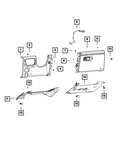 Genuine Mopar Foot Well Lamp 68378751AB. Fixed Price $44.59.