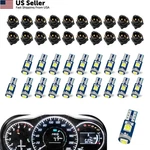 20 Pcs T5 74 Led Dash Lights White Instrument Cluster Gauge Bulbs Kit Socket Usa. Fixed Price $10.73.