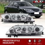 Chrome Clear Oe Style Head Lights Halogen Lamps Left+right For 2003-2005 Mazda 6. Fixed Price $171.00.