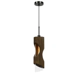 Cal Lighting Zamora Pendant, Smoky Wood/clear, 23.5" FX-3669-1P. Fixed Price $260.00.