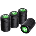 Ckauto 4 Pcs Aluminum Tire Valve Stem Caps With Nitrogen N2, BLACK/N2. Fixed Price $12.87.