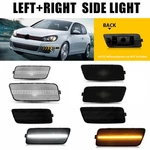 Clear/smoked Lens Front Bumper Side Marker Lights For 2010-2014 Vw MK6 Golf Gti. Fixed Price $8.99.