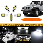 White Interior Led Lights Bulbs Package Kit For 2007 - 2018 Jeep Wrangler Jk. Fixed Price $13.99.