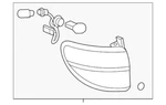 Gm Oem 07-10 Outlook Rear Lamps-tail Assy 25954940. Fixed Price $226.09.