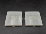 71 72 73 74 75 76 Cadillac Interior Rear C-pillar Courtesy Light Lens Set New. Fixed Price $100.00.