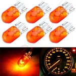 6X W5W T10 Yellow Light Lamp Glass Car Xenon Halogen Bulbs 12V. Fixed Price $7.99.