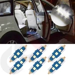 6PIECES Car Interior 31MM Festoon White 3030-3-SMD Led Bulb Dome Map Trunk Light. Fixed Price $11.99.