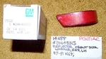 1987-91 Pontiac Lh Front Door Warning Red Reflector Lens 20648315. Fixed Price $20.99.