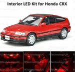 Premium For Honda Crx 1988-1992 Led Red Interior Light Upgrade Kit Crv. Fixed Price $16.11.