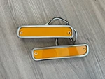 1973-80 Chevy Gmc Pickup Truck Front Side Marker Light Led Amber Lens Pair C10. Fixed Price $37.99.