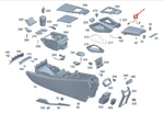Mercedes-benz Gle W167 Console Armrest Led Module A1679061206. Fixed Price $28.89.