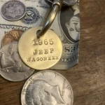 1965 Jeep Wagoneer Key Fob Solid Brass. Fixed Price $14.95.