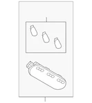 Genuine Nissan Map Lamp Assembly 26430-3ZA1A. Fixed Price $66.10.