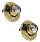 2PCS Rv Conversion Van 12V Directional Reading Light Gold With Switch & Bulb. Fixed Price $38.95.