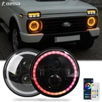 2PCS For Lada Niva Urban 4X4 7" Led Headlight Rgb Drl Hi/lo Beam Turn Signals. Fixed Price $138.07.