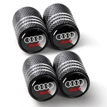 Yuiqieuy Tire Valve Stem Caps Cover For Audi Metal Car Wheel Air BLACK-04. Fixed Price $16.99.