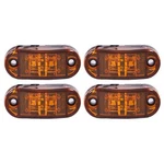 Amber 2 Sealed Side Marker Clearance Light Flush Mount Truck Trailer Qty 4. Fixed Price $14.95.