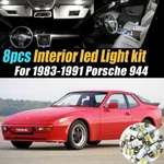 8PC Super White Car Interior Led Light Bulb Kit For 1983-1991 Porsche 944. Fixed Price $11.76.