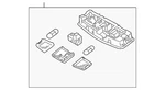 Genuine Mitsubishi Dome Lamp Assembly 8401A396XA. Fixed Price $152.17.