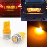 2X Bright Amber Yellow 168 194 2825 W5W Car License Plate Lights 4-SMD Led Bulbs. Fixed Price $11.99.