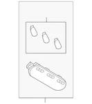 Genuine Nissan Map Lamp Assembly 26430-3ZA1A. Fixed Price $66.10.