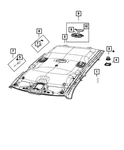 Genuine Mopar Dome Lamp 5JG58DX9AD. Fixed Price $25.15.
