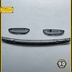 Set 00-02 Mercedes W220 S500 S600 Front Bumper Center Left Right Grille Mesh Oem. Fixed Price $179.91.