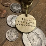 1994 Toyota Supra Turbo Brass Key Fob. Fixed Price $14.95.