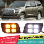 Led Drl Daytime Running Light For Toyota Sequoia 2008-17 Fog Lamp W/ Turn Signal. Fixed Price $144.99.