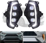 Led Fog Light Drl Daytime Running Lamp For Toyota RAV4 2019-2022 W/ Turn Signal. Fixed Price $50.00.